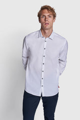 BS Pat Modern Fit Skjorte - White