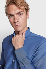 BS Beech Slim Fit Skjorte - Dark Blue