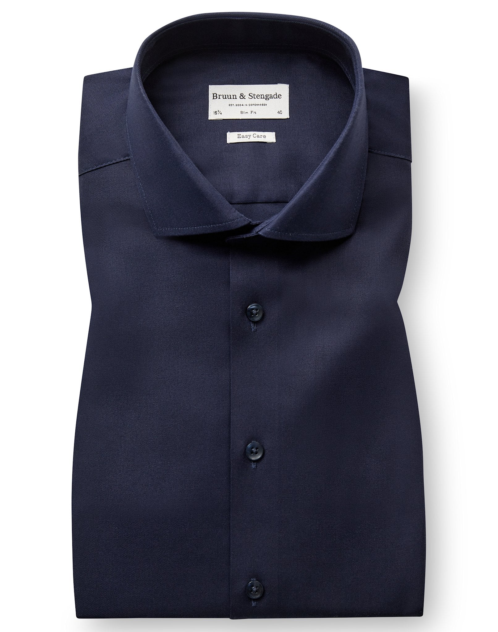 BS Miles Slim Fit Skjorte - Navy