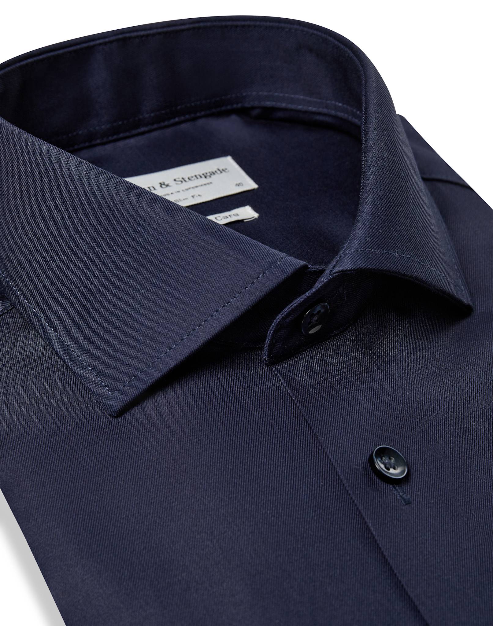 BS Miles Slim Fit Skjorte - Navy