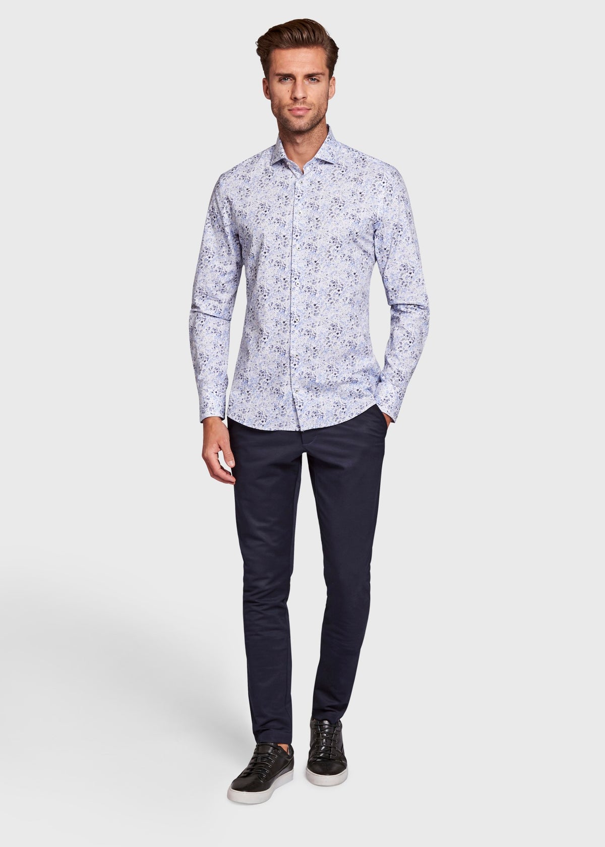 BS Manny Super Slim Fit Skjorte - Light Blue
