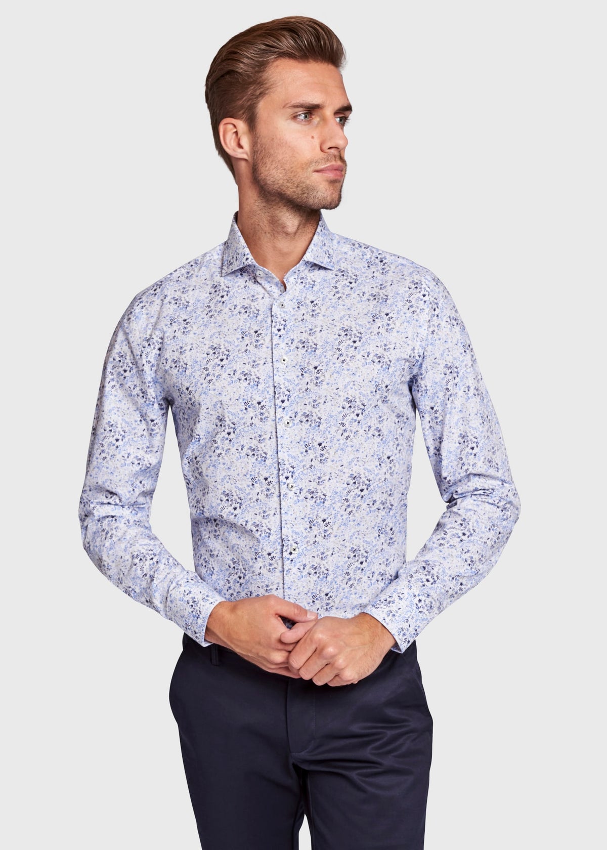 BS Manny Super Slim Fit Skjorte - Light Blue