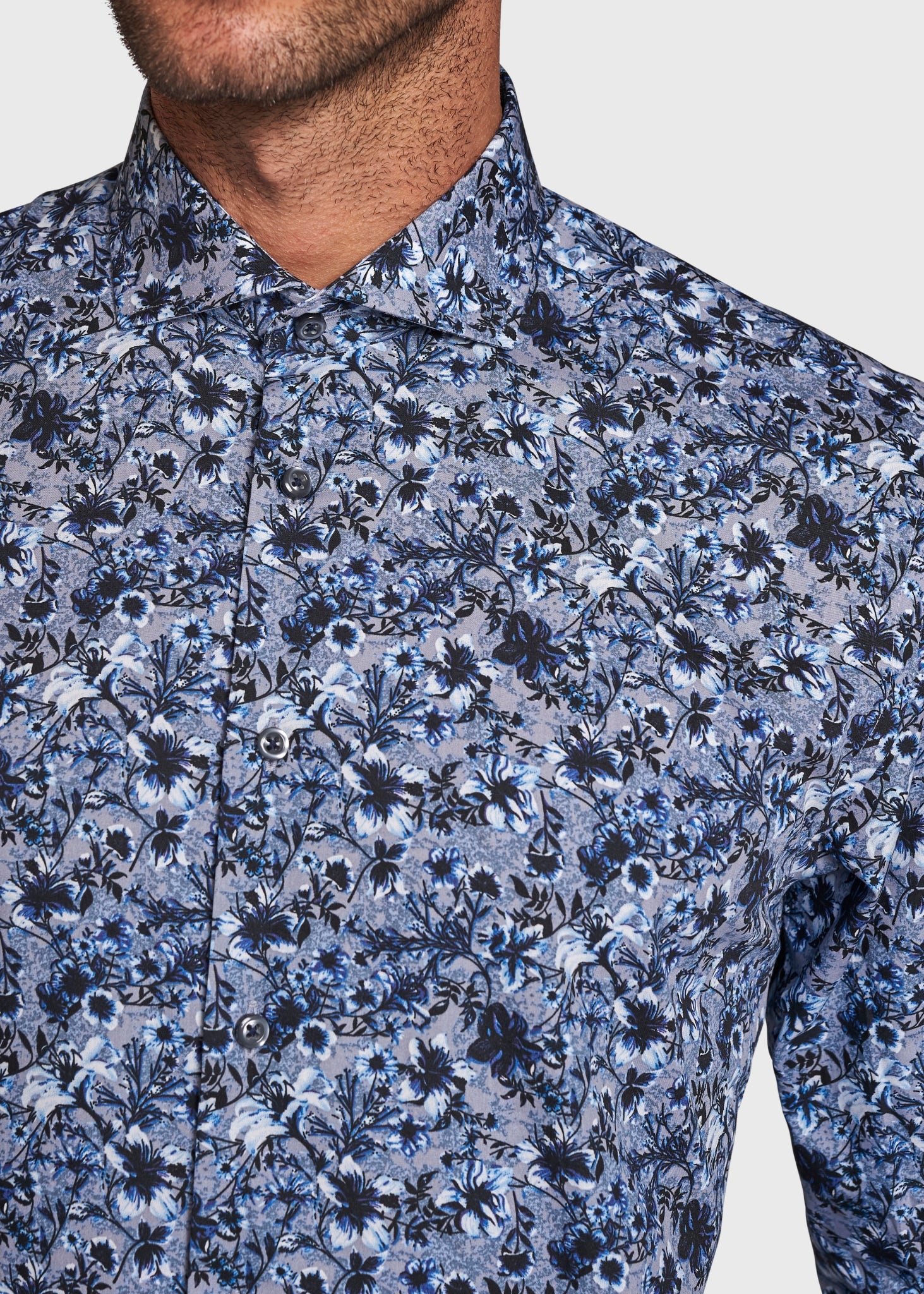 BS Alquist Slim Fit Skjorta - Blue