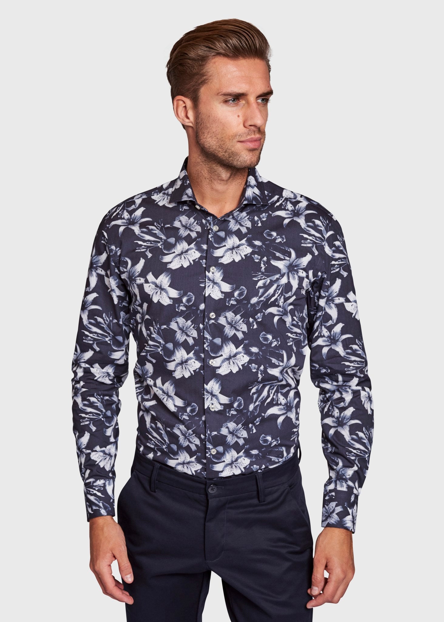BS Giancarlo Slim Fit Shirt - Navy