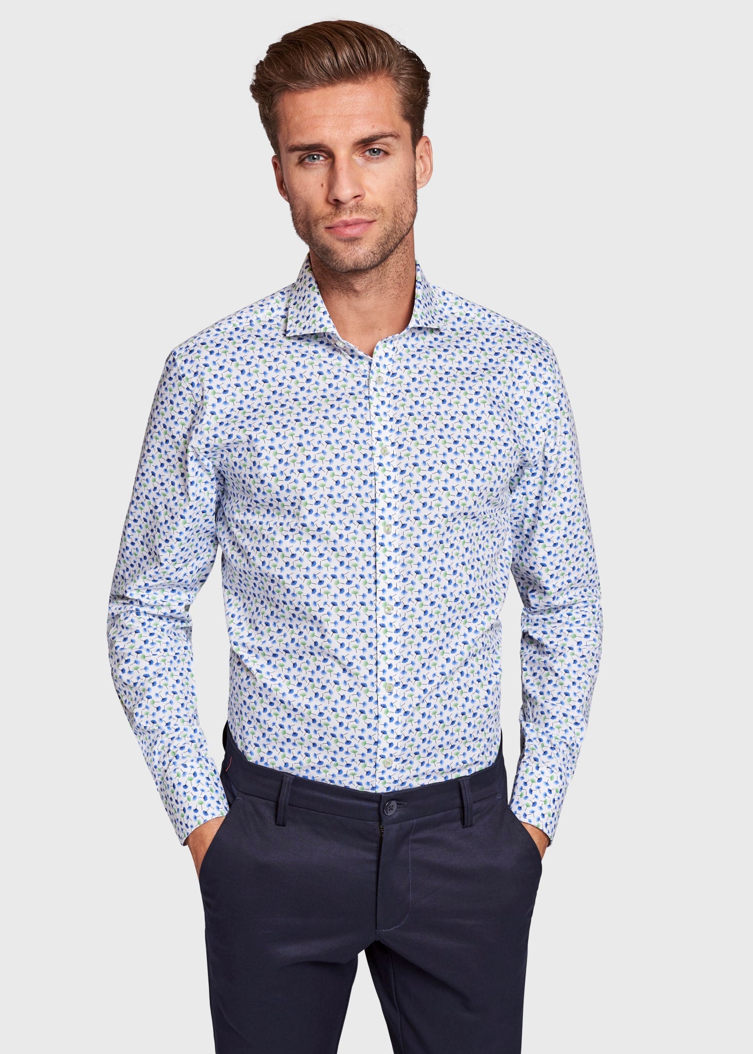 BS Gustavo Slim Fit Skjorta - White