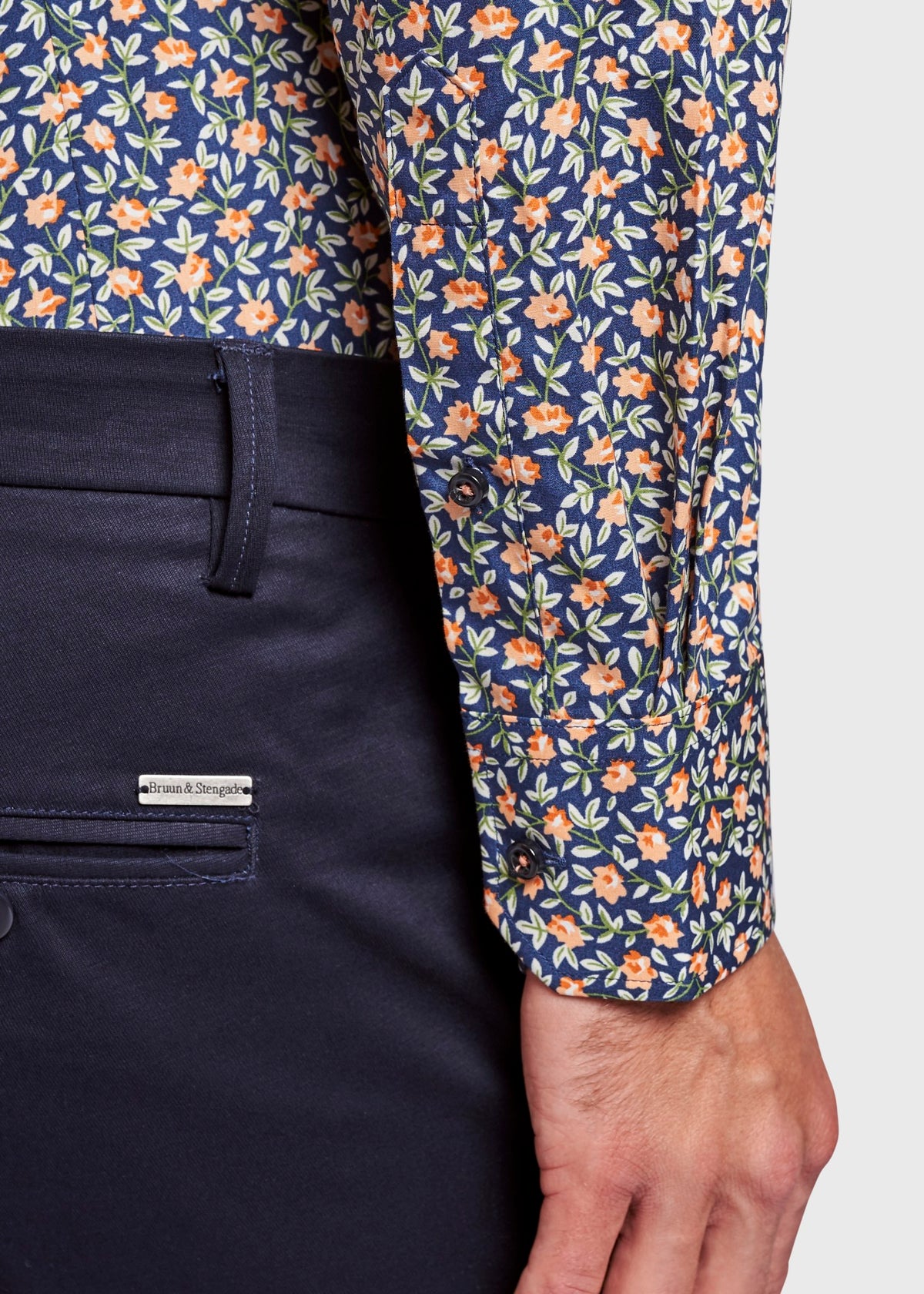 BS Jesse Slim Fit Skjorta - Dark Blue
