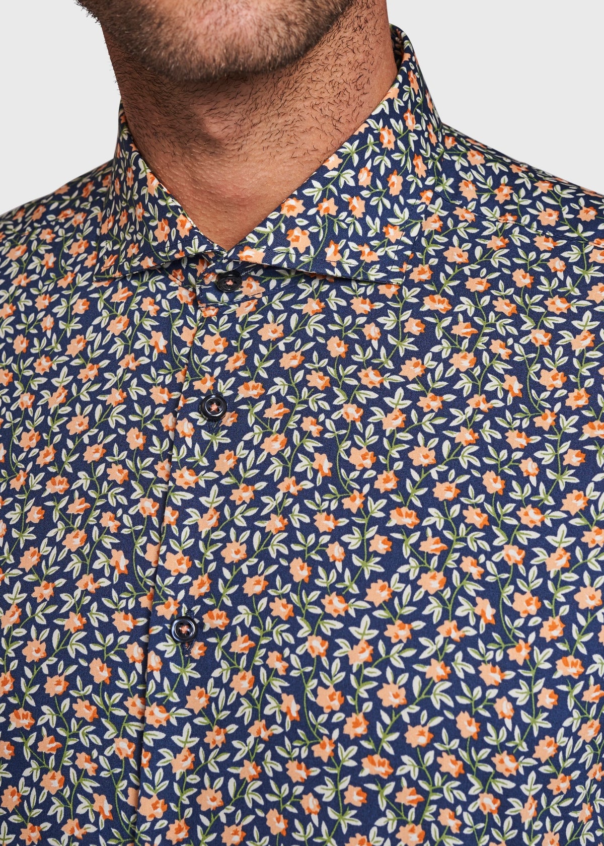 BS Jesse Slim Fit Skjorta - Dark Blue