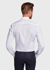 BS White Slim Fit Skjorte - White