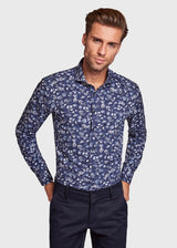 BS Karl Modern Fit Skjorte - Dark Blue