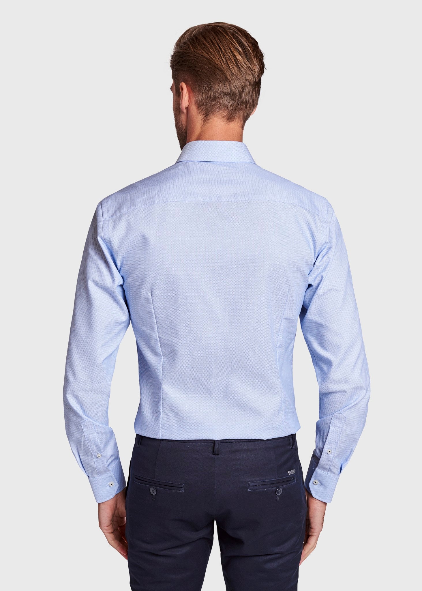 BS Lato Modern Fit Skjorta - Ljusblå