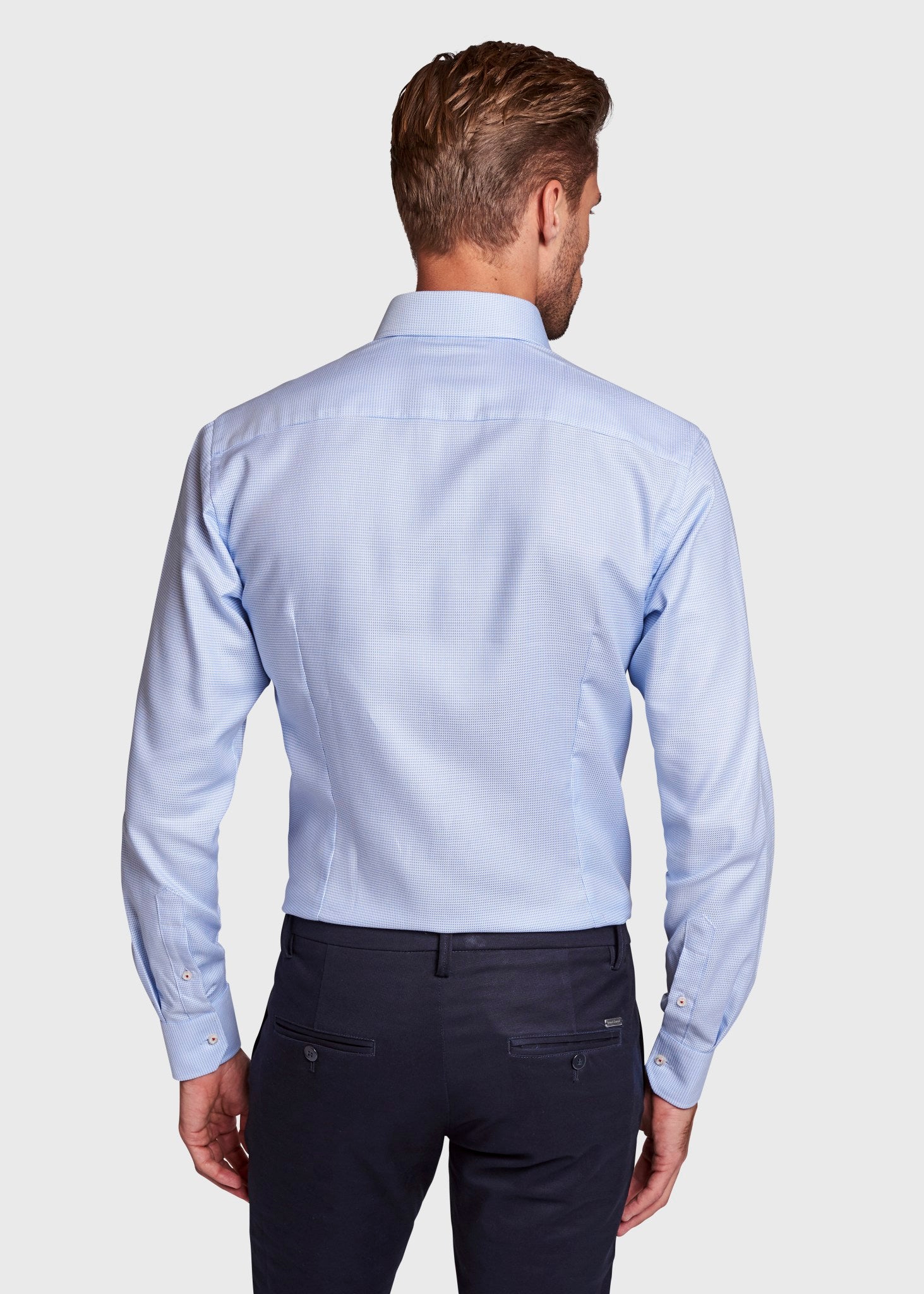 BS Melo Modern Fit Skjorta - Ljusblå