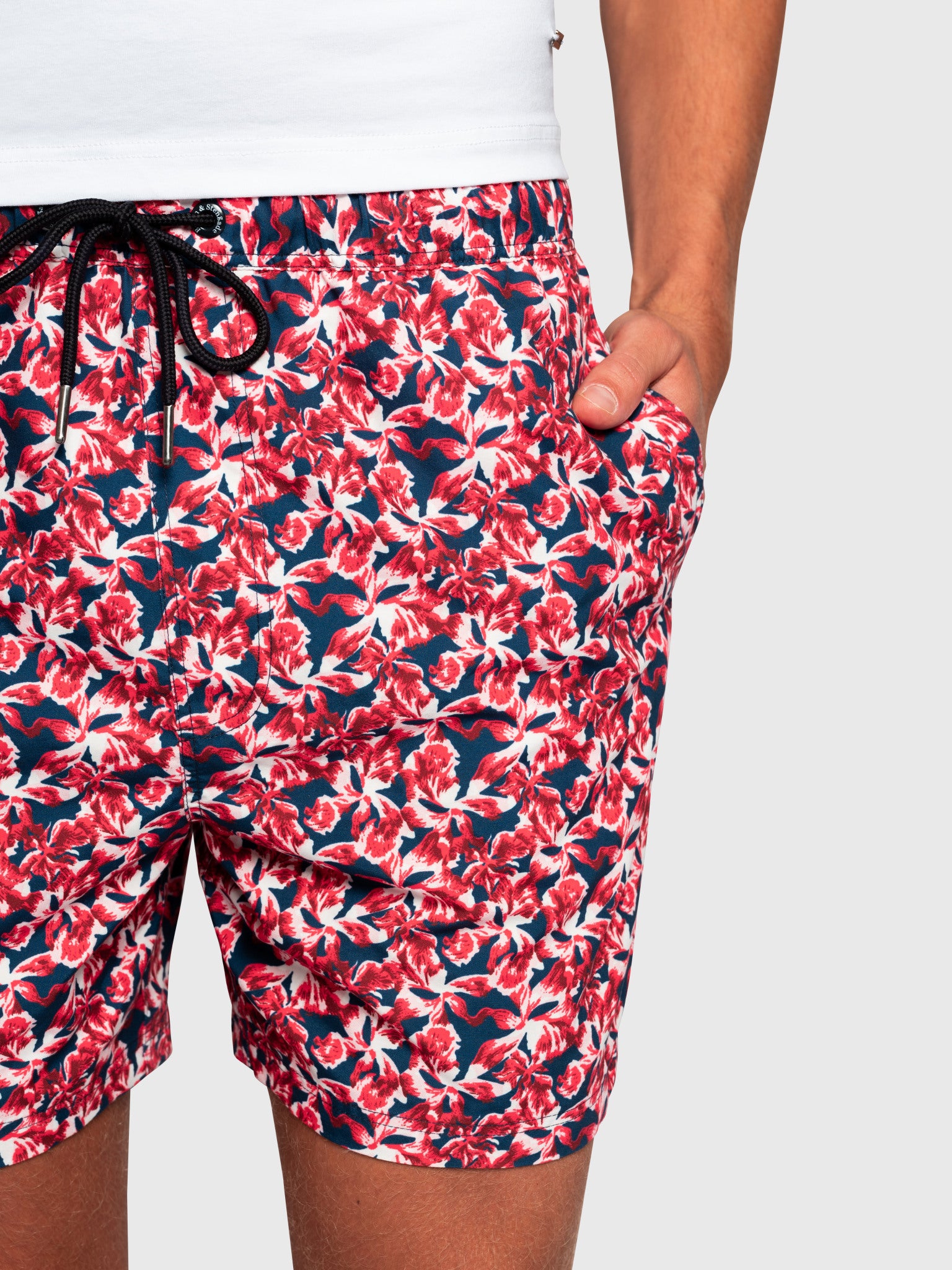 BS Hasselhoff Regular Fit Badebukser - Red