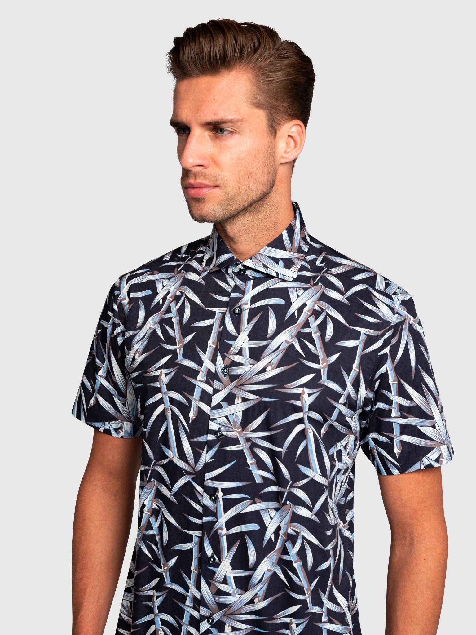 BS Bonanno Slim Fit Skjorte - Navy