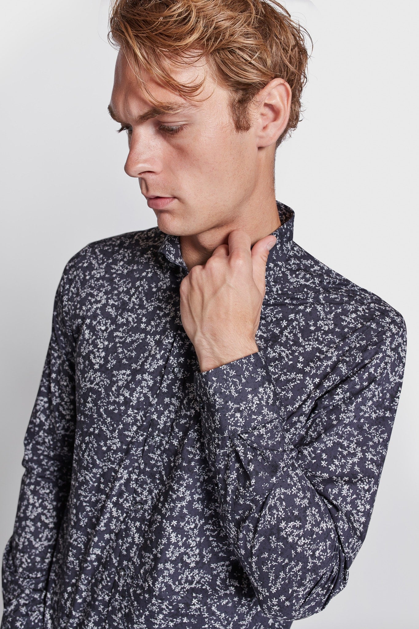 BS Jackson Slim Fit Skjorte - Navy