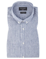 BS Saga Modern Fit Skjorte - Dark Blue