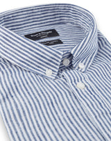 BS Saga Modern Fit Skjorte - Dark Blue