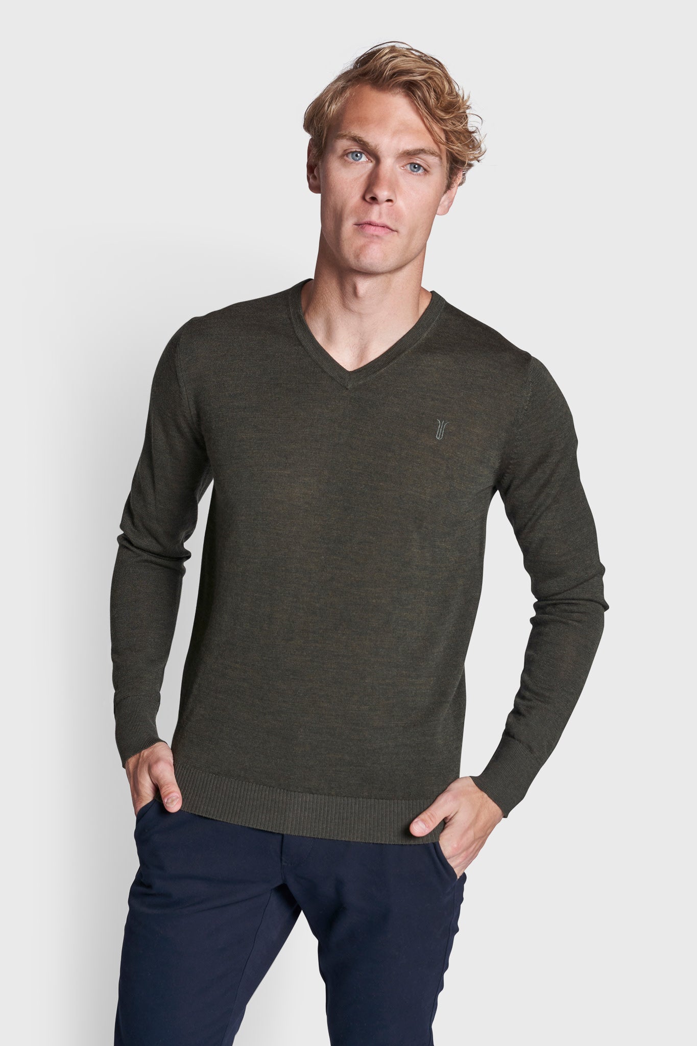 BS Neptune Regular Fit Stickad tröja - Grön