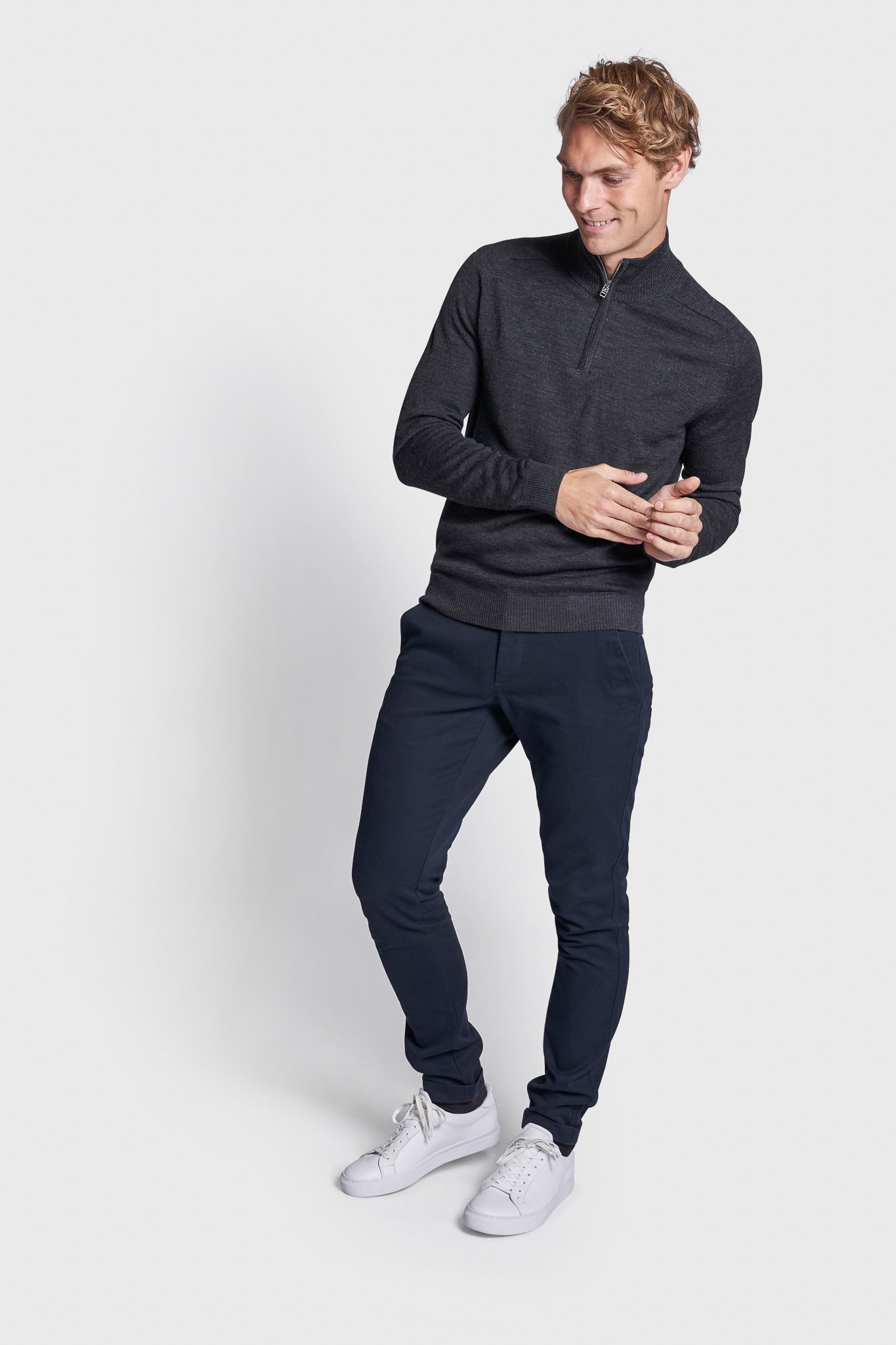 BS Gulbis Regular Fit Strik - Charcoal