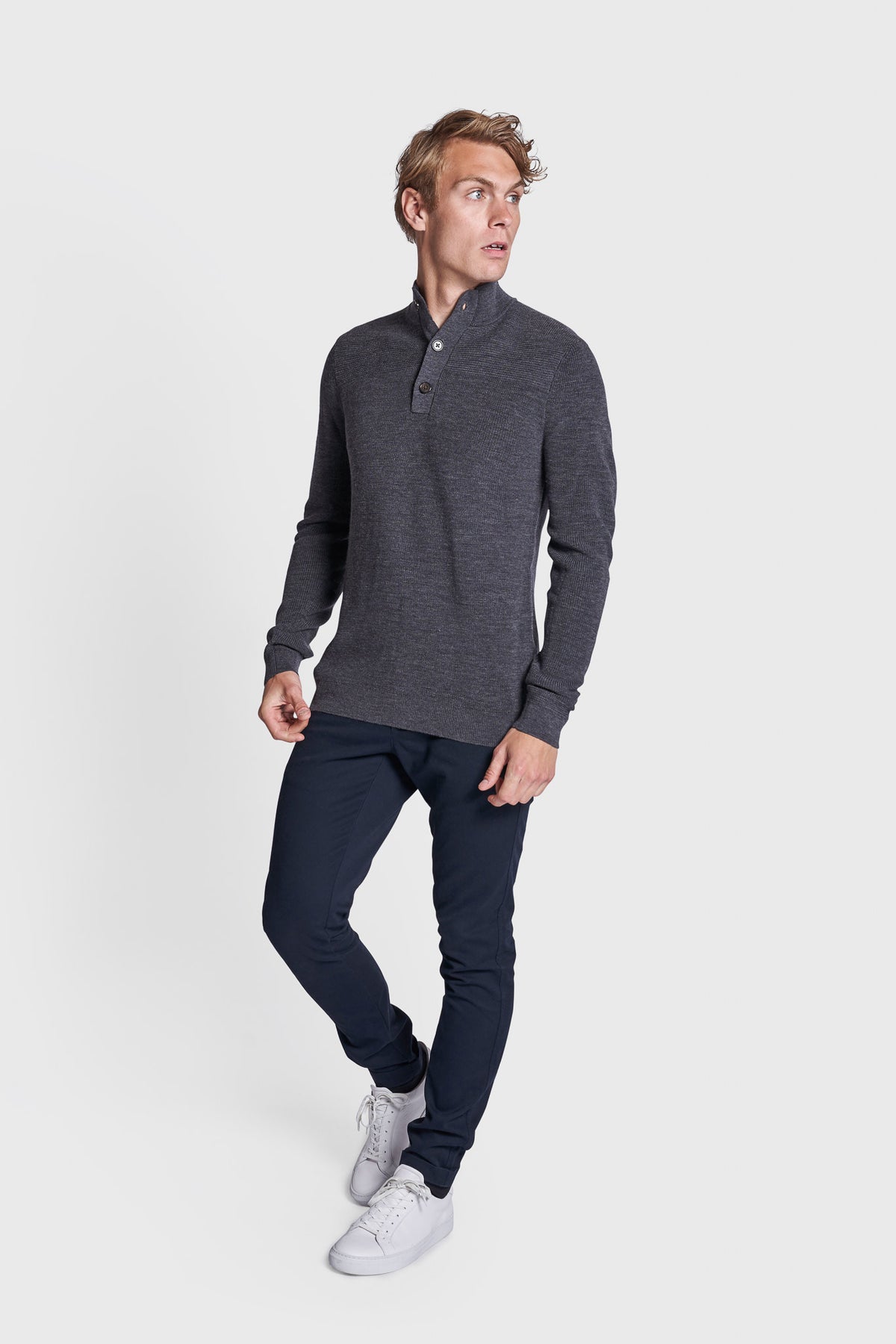 BS Monfils Regular Fit Strik - Grey