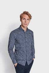 BS Saucedo Slim Fit Skjorte - Navy
