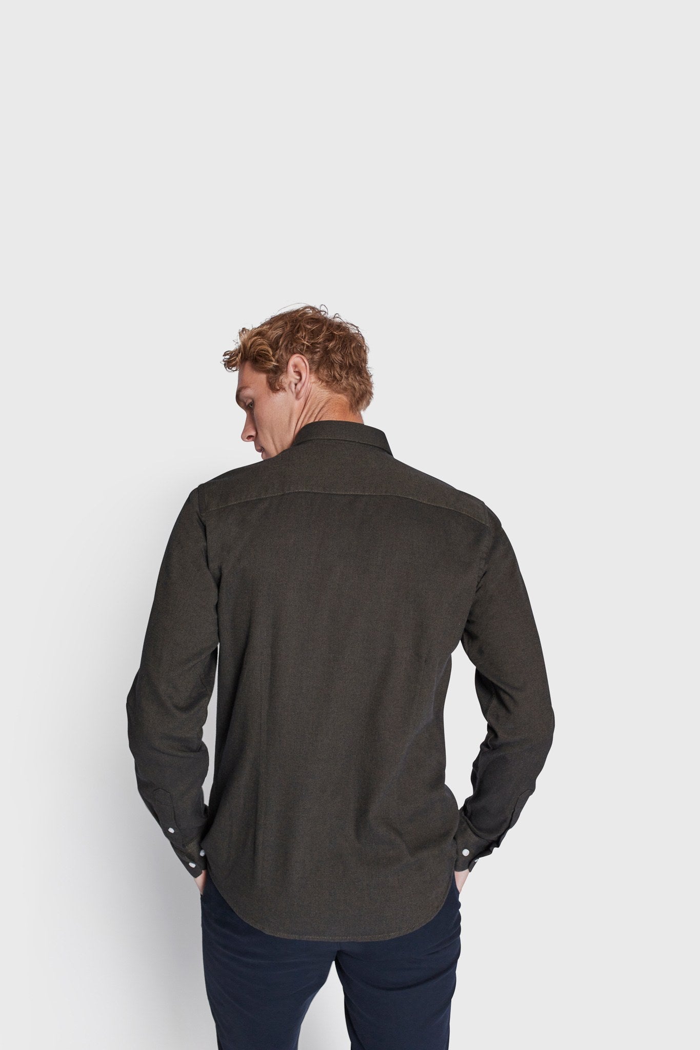 BS Jobe Casual Slim Fit Skjorte - Dark Green