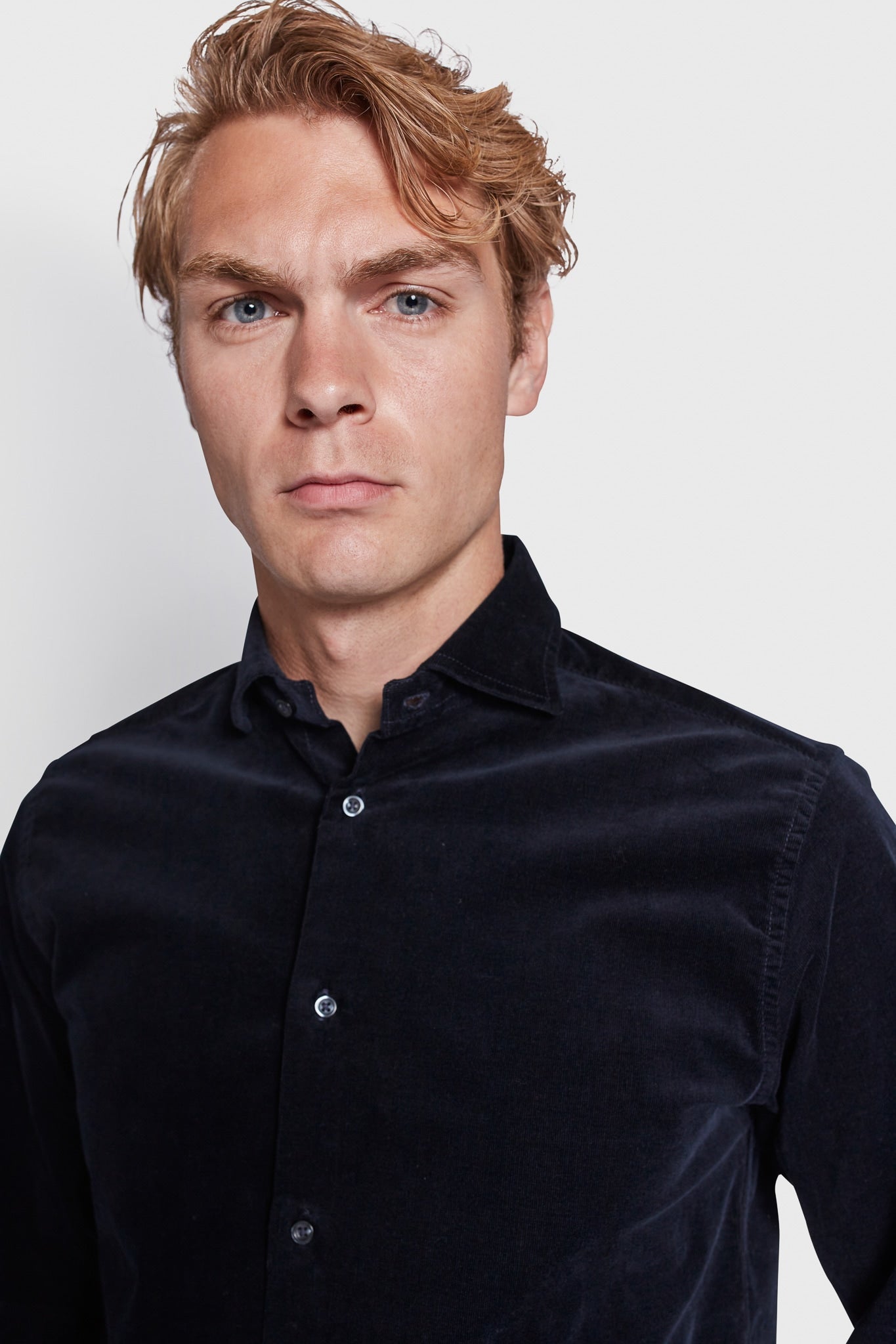 BS Assan Casual Slim Fit Skjorte - Navy