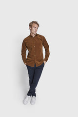 BS Assan Casual Slim Fit Skjorte - Ochre