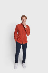 BS Assan Casual Slim Fit Skjorte - Orange