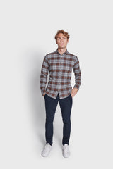 BS Hamza Casual Slim Fit Skjorte - Brown