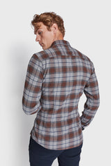 BS Hamza Casual Slim Fit Skjorte - Brown