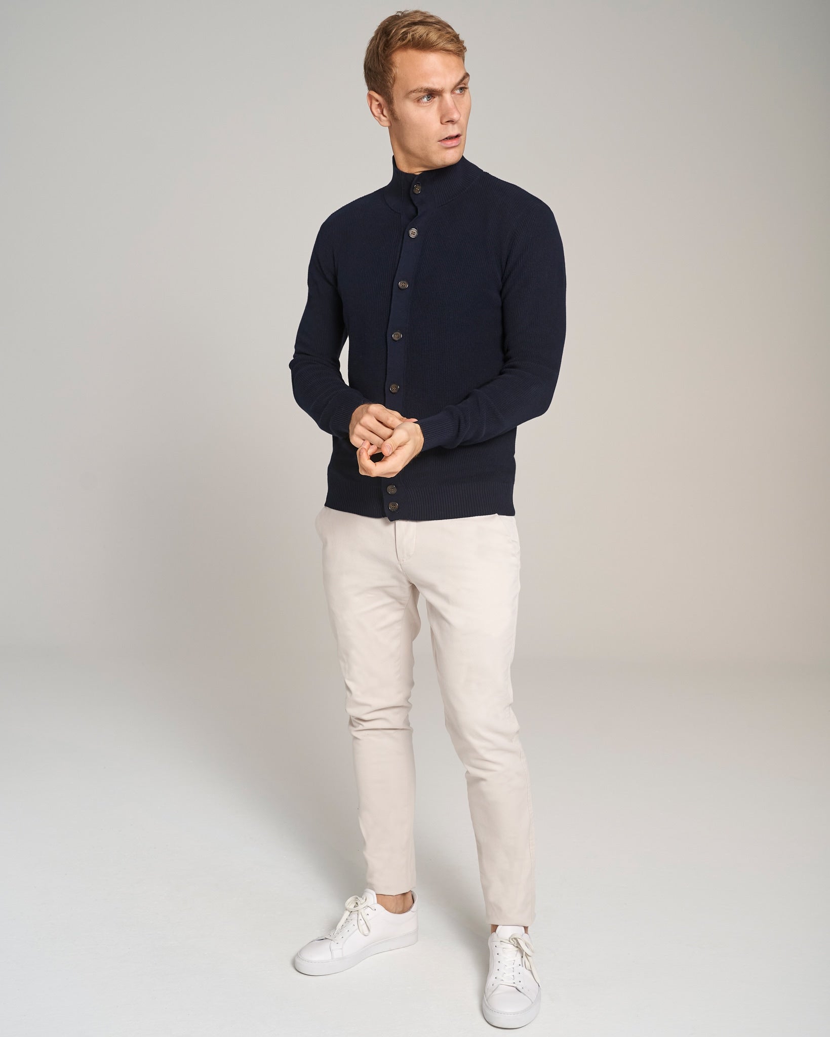 BS Nixon Regular Fit Stickad Tröja - Marinblå