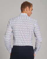 BS Nedved Slim Fit Skjorte - White