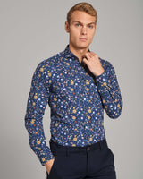 BS Gullit Slim Fit Skjorte - Dark Blue