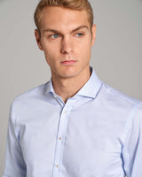 BS Scholes Slim Fit Skjorte - Light Blue