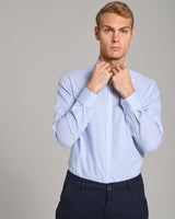 BS Bruno Modern Fit Skjorte - Light Blue/White