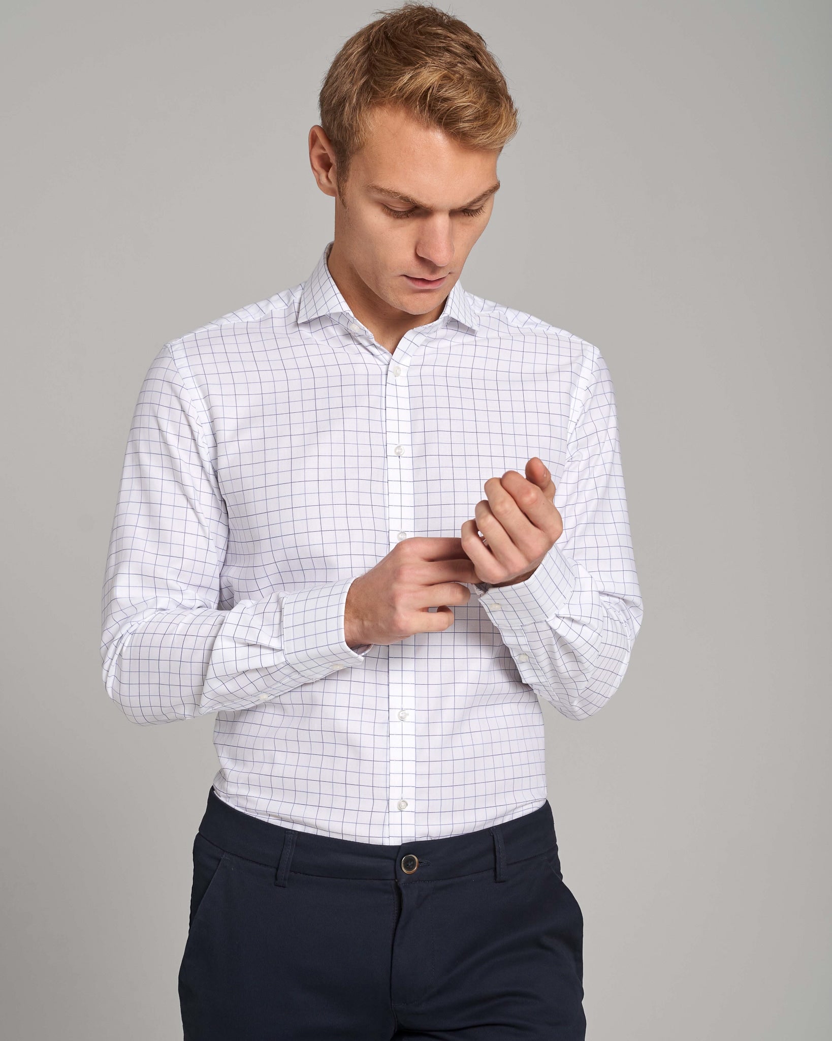 BS Elias Modern Fit Shirt - White