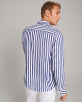 BS Ocon Casual Slim Fit Skjorte - Blue/White