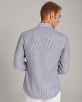 BS Alonso Casual Slim Fit Skjorte - Blue/White