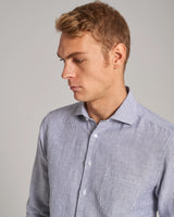 BS Alonso Casual Slim Fit Skjorte - Blue/White