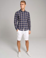 BS Gasly Casual Slim Fit Skjorte - Dark Blue