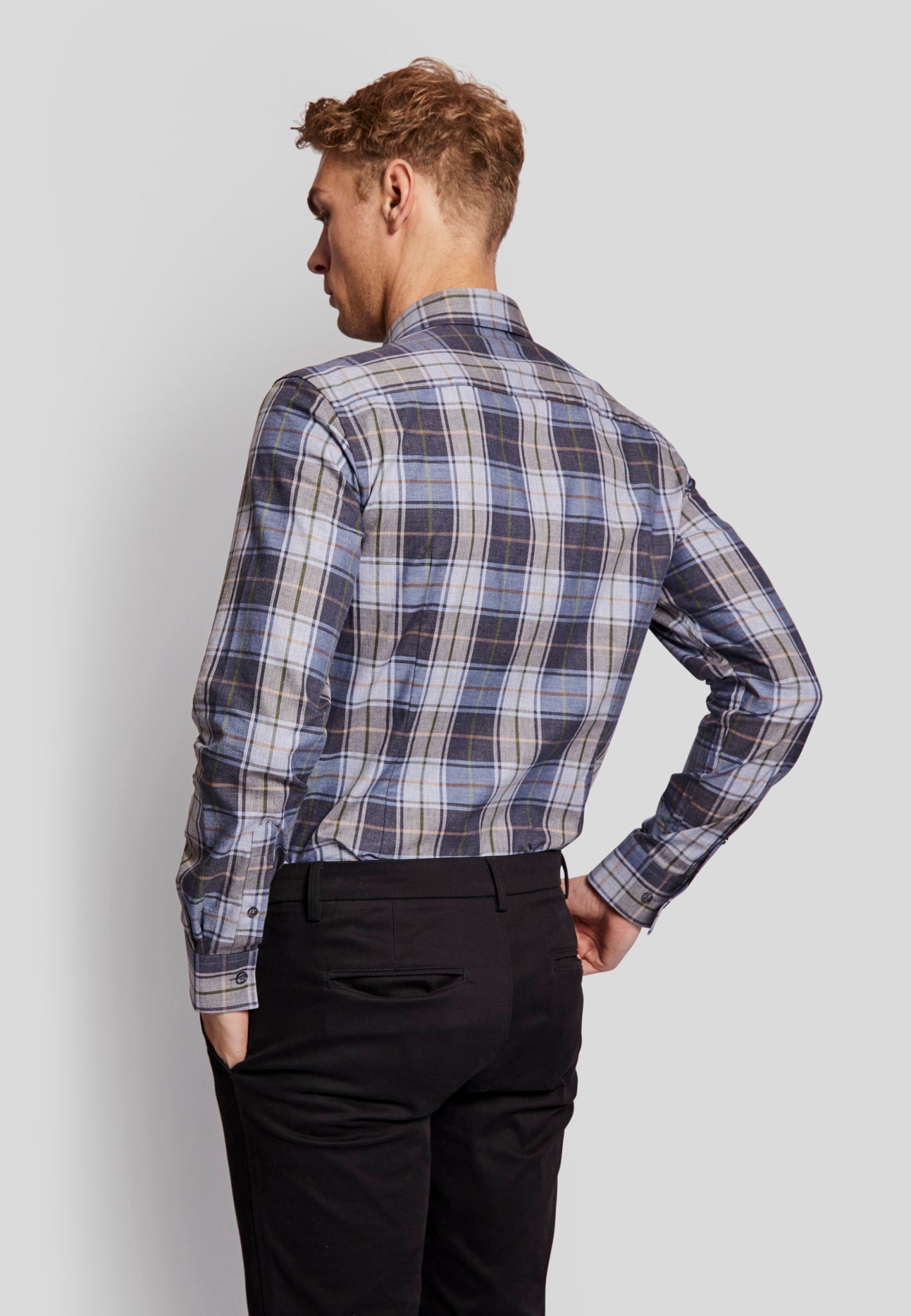BS Terience slim fit Skjorte - Blue