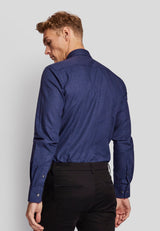 BS Baldini modern fit Skjorte - Dark Blue
