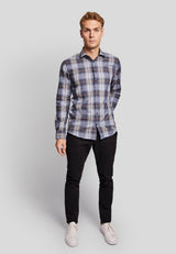 BS Kalas modern fit Skjorte - Blue