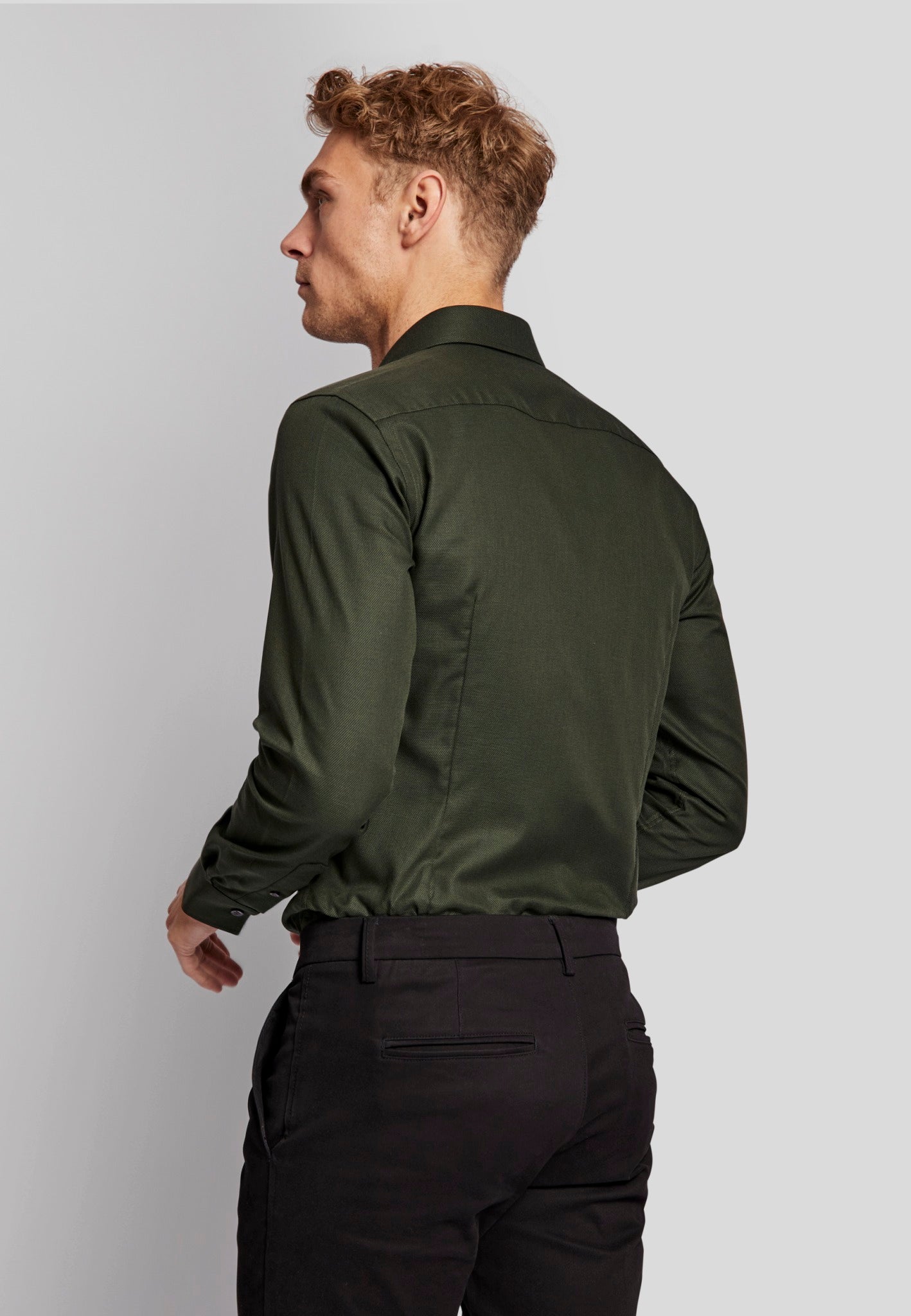 BS Leina modern fit Skjorta - Green