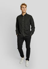 BS Elverum casual slim fit Skjorte - Black