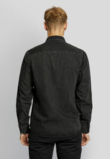 BS Elverum casual slim fit Skjorte - Black
