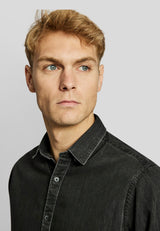 BS Elverum casual slim fit Skjorte - Black