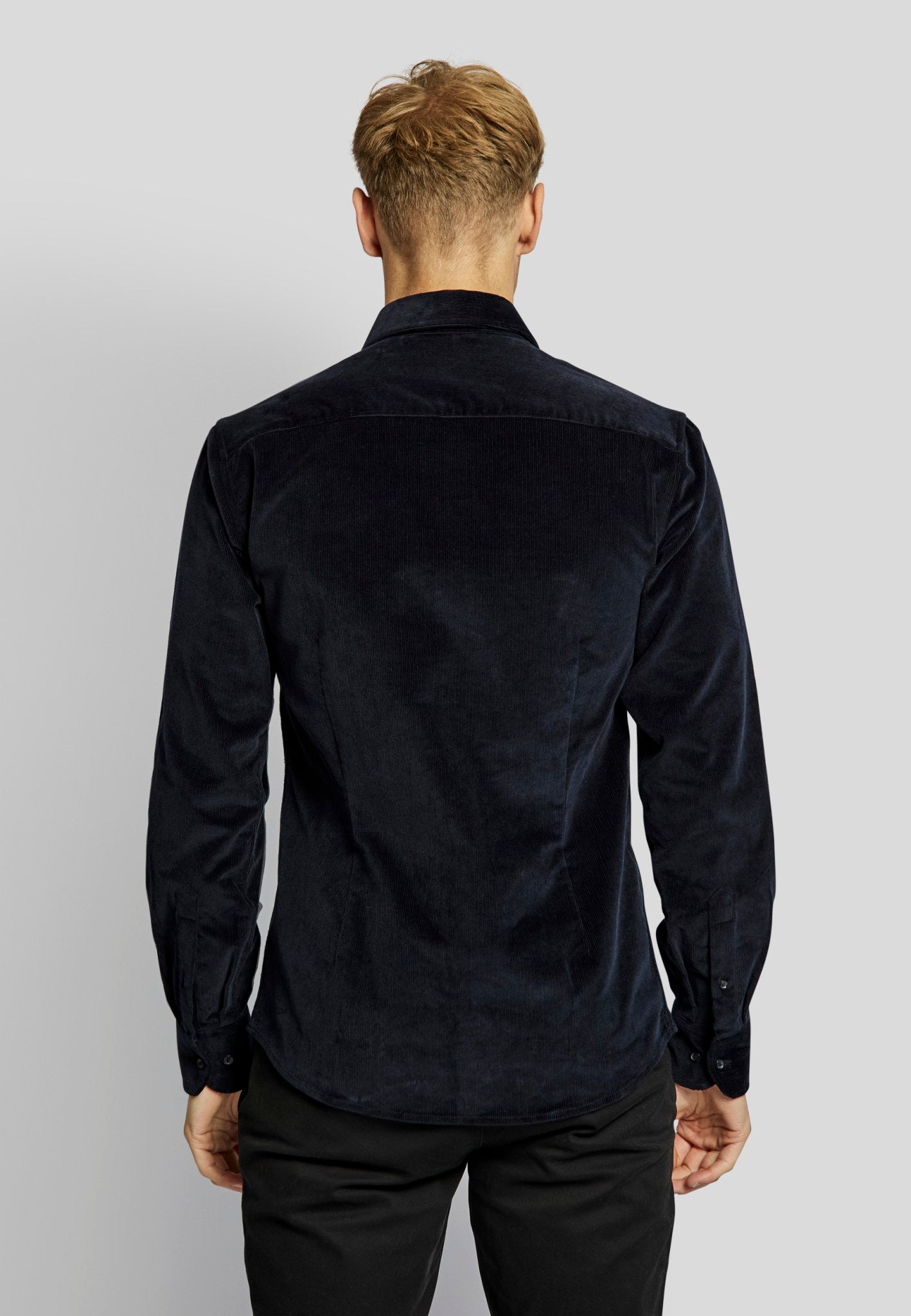 BS Kongsberg casual slim fit Skjorte - Navy