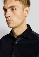 BS Kongsberg casual slim fit Skjorte - Navy