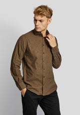 BS Halden casual slim fit Skjorte - Brown